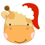 Giraffe_Santa