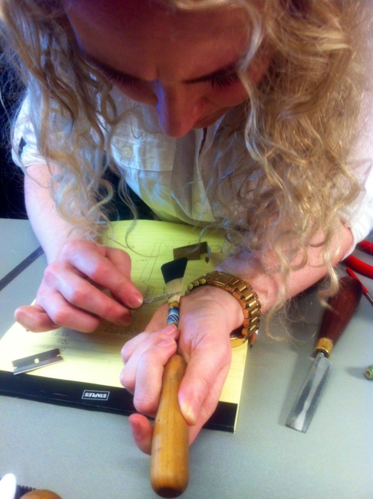 Check Out My Super Focus while Sanding a Student's Reed! Reed Making Photo Credits: Ernesto Balarezo, CSU Bassoonist!